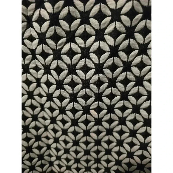 Lane Bryant Black/white 3 Button Jacket, Size 18 Geometric Pattern Lined Classic - Picture 8 of 9